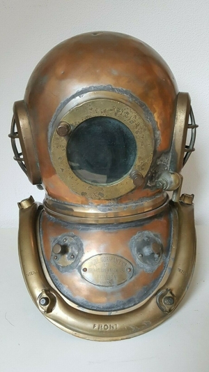 Siebe Gorman 6-Bolzen Taucherhelm, Arbeitshelm, Original mit Nachweis, ca. 20 Kg
