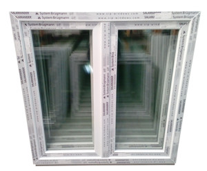 Kunststofffenster, neu auf Lager abholbar 120x120 cm 2-flg. Bild 1