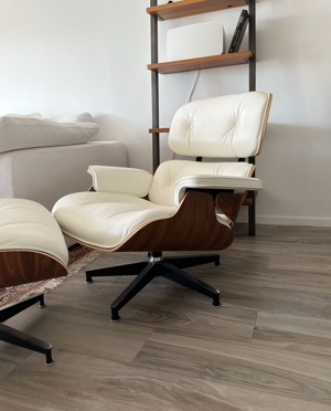 Herman Miller Eames Lounge Chair und Ottoman Set - Ausgezeichneter Zustand Bild 4