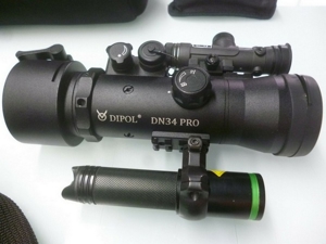 Nachtsichtvorsatzgerät Dipol DN 34 Pro, Gen2+, Onyx, schwarzweiß mit Laserluchs Bild 2