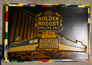 Einzelstück-Leuchtreklame Golden Nugget-Las Vegas Bild 2