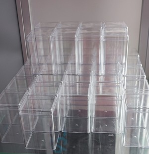 Acryl Box transparent, stapelbare Aufbewahrungsbox für Figuren Bild 2