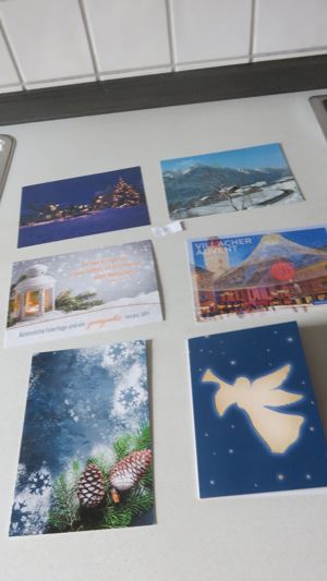 Weihnachtskarten zu verschenken
