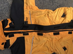 Coole Jacke orange-schwarz | 2 in 1 | Jeronimo | Gr 104 mit Kapuze und Reflektor Bild 2