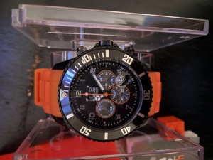 NEUwertig - ICE Watch Chrono black-sili orange-big Herrenuhr Bild 1