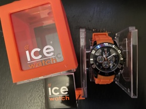NEUwertig - ICE Watch Chrono black-sili orange-big Herrenuhr Bild 2
