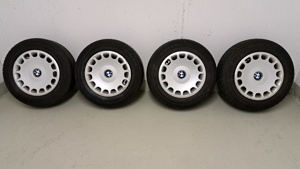 Räder mit Reifen für BMW E39 auf Stahlfelgen Bild 2