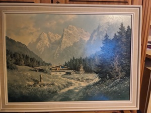 Bild einer Alpenlandschaft von Johann Bockmann