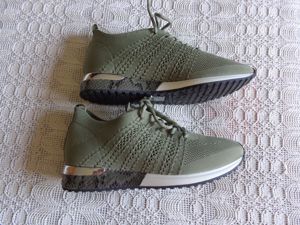 Damen - Sneaker, Turnschuhe, Textil, La Strada, khaki, Gr. 39, neuwertig Bild 2