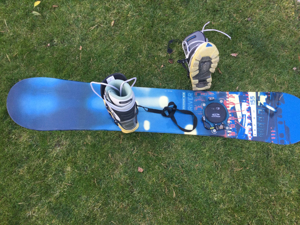 Salomon Snowboard Driver 155 mit Clicker K2 Bindung und Nitro Clicker Snowboard Boots Wrap Liner Bild 4