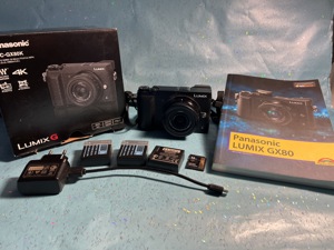 MFT Panasonic DMC - GX80 mit Kit-Objektiv 12-32 mm und Zubehör Bild 2