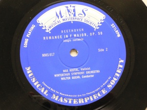 Schallplatten:  2 x MMS   A. Balsam   M. Rostal Bild 8
