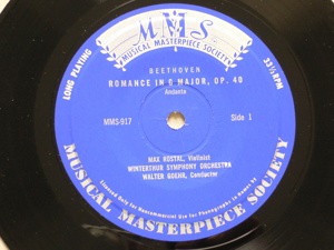 Schallplatten:  2 x MMS   A. Balsam   M. Rostal Bild 7