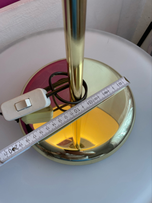 Tischlampe Gold mit Schwenkarm zwei Meter Kabel mit Schalter Bild 4