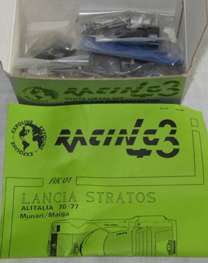  Lancia Stratos Alitalia Monte Carlo 76 77 Munari Maiga Racing43 Racing 43 Modell OVP 1:43 Bild 1