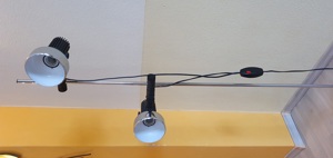 Vintage Lampe Stehlampe Leselampe 2 Strahler verstellbar Retro 80er Jahre Bild 3