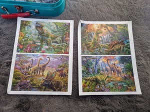Dinosaurier Puzzle 4 Stück Bild 3