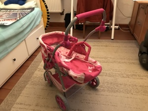 Puppenwagen rosa Bild 2
