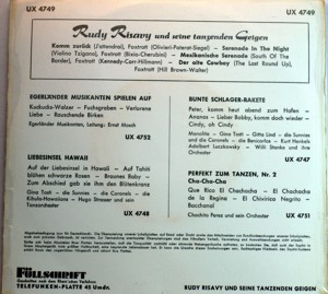 Schallplatten: 3 x Rudi Risavy Bild 2