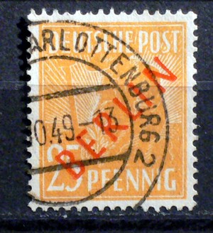Briefmarken: Berlin 1949 Freimarken Alliierte Besatzung