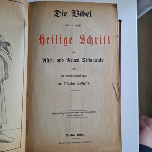 Die heilige Schrift des Alten und Neuen Testaments 1885 Bild 3