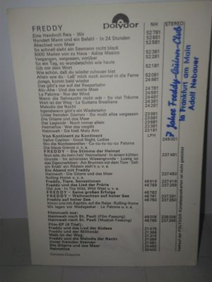 Freddy Quinn Autogrammkarte Original Signiert ## BC 197751 Bild 2