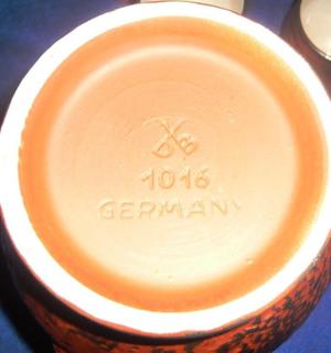 Keramik Set Krug m. 6 Tassen Dümler & Breiden top erhalten Deko Bild 4