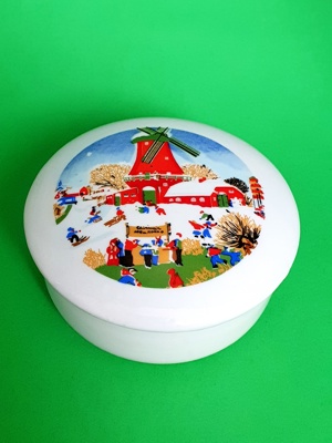 Porzellan Döschen Dose Schmuckdose