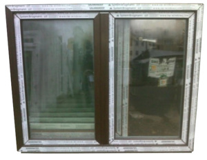 Kunststofffenster, neu auf Lager 150x120 cm 2-fl (bxh) Mooreiche Bild 1