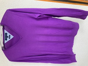 Pullover V-Auschnitt Hilfinger violett ,Tommy Hilfinger, Gr.M Bild 1