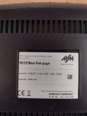 FritzBox Fon 5140 surfen & Internet Telefonieren, 1&1, ohne Splitter Bild 6
