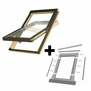 Dachfenster SKYFENSTER Fenster mit Eindeckrahmen + Rollo Velux Bild 4