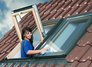 Dachfenster SKYFENSTER Fenster mit Eindeckrahmen + Rollo Velux