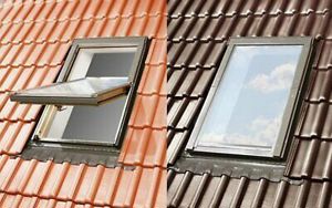 Dachfenster SKYFENSTER Fenster mit Eindeckrahmen + Rollo Velux Bild 7