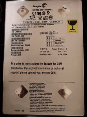 XBOX Classic Original Seagate Festplatte Bild 2