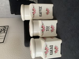 Antike Max Roesler Vorratsdosen=Kakao, Tee und Kaffee Bild 1