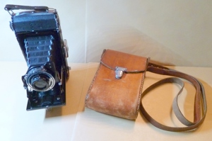 Zeiss Ikon Telma Kamera mit Ledertasche, Novar-Anastigmat