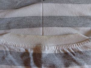 #Vintage Shirt, Longshirt, Gr. 36 38 bzw. ca. Gr. S M, grau weiß Bild 4