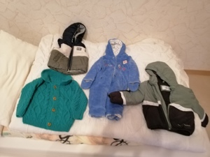 Baby Anorak, Weste warm, Strickjacke, Body