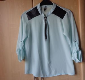 Vintage - Bluse, Krempelärmel, Gr. M bzw. ca. Gr. 38 m. Mängel, forever & me