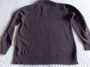 Vintage - Pullover, Feinstrick, Herren, Gr. L, dunkelbraun, RV, Westbury Bild 3