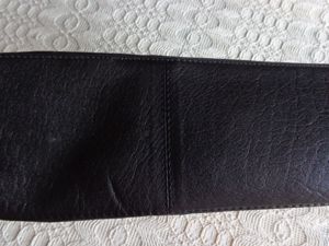 Vintage - Kulturtasche (eher wohl für Herren), schwarz, Kunstleder, 12 Euro Bild 3