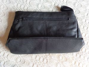 Vintage - Kulturtasche (eher wohl für Herren), schwarz, Kunstleder, 12 Euro Bild 2