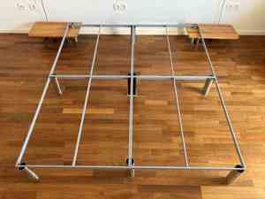 Bühnenunterbau_Fussbodenerhöhung_Podest_Unterbau 180x200 Sonderanfertigung mit Edelstahlfüßen