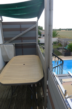 appart piscine terrasse vue sur les champs 8kms la Rochelle plages ile de ré Bild 5