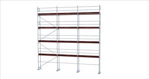 Alu Gerüst gebraucht kaufen Baugerüst ca. 98m  Layher Blitz Assco Bild 2