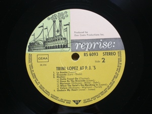 Schallplatte: Trini Lopez At PJ s Bild 5