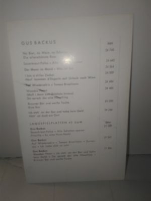 Original Autogrammkarte GUS BACKUS   original Autogramm Bild 3