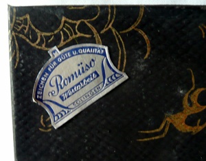 Romüso Kuchengabeln, alt, im original- Aufbewahrungskarton - Wertarbeit aus Solingen Bild 4