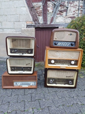 6x alte Radio (Röhrenradio) gebraucht